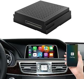 AUTOabc Wireless Carplay/Android Car Adapter Fit for Mercedes Benz A/B/C/E/CLA/GLA/GLK/ML/SLK with NTG4.5 System Bluetooth/Mirror Link/Siri Voice/DVR and Camera Input Etc