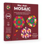 PELIKAS TOYZ Mandala Mosaics| Magnetic Mind Game| Brain Games for Kids| Mandala Art Kit| Travel Toy for 7 Years Above Boys Girls | Colourful Toys Gift