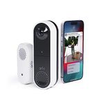 Arlo Essential Wireless Video Doorbell Security Camera & Chime, 1080p HD, 2-Way Audio, Smart Package & Motion Detection, Loud Siren, Night Vision, With Free Trial of Arlo Secure, AVDK2001