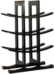 Oceanstar WR1132 12-Bottle Dark Espresso Bamboo Wine Rack