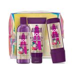 Aussie SOS Gift Bag, Womens Gift Set - Kiss of Life Shampoo and Conditioner Set + 3 Minute Miracle Hair Mask, Hair Care Gift Set with Make Up Bag for Dry, Dull or Damaged Hair 225ml/200ml/290ml