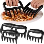 Asphodelia 4PCS Meat Shredder Claws,Bear Meat Paws Barbecue Tools for Handling Turkey, Chicken and Pulled Pork, BBQ Grill Accessories for Smoker, Kitchen Cooking Gifts