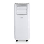 BLACK+DECKER BXAC40006GB 9000 BTU Portable 3-in-1 Air Conditioner, Dehumidifier, Cooling Fan, LED Display, 2 Fan Speed, 24 Hour Timer, Remote Control, White