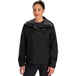 Outdoor Research Women’s Aspire II Jacket – Water & Windproof Outdoor Jacket, Black, Small