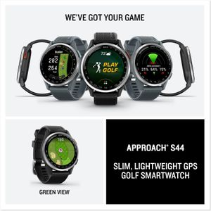 Garmin Approach S44 Golf GPS Watch – Lightweight, Touchscreen