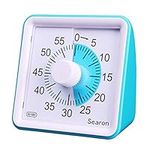 Searon Visual Timer for Kids Autism Teacher - Kids Countdown Timer Silent 60 Minute Countdown Clock Optional Alarm Soud for Teacher Classroom Meeting Kids Children Adults