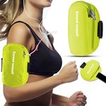 BendJoy® Reflective Arm Band for Mobile Running - Waterproof Adjustable Mobile Arm Band, Running Phone Holder for Men and Women, Fits Samsung/Mi/iPhone (Within 6.5inch)