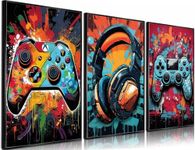 3Pcs Cool Gaming Wall Art Retro Vid