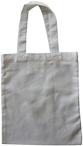 Deidaa Organic Cotton Calico Tote - Blank Canvas Tote Bag Set of 10 (Ten) - Re-usable Shopping Bag