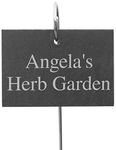 Go Find A Gift Personalised Outdoor Garden Slate Sign with Metal Stake Hanger - 13x10cm