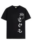 ADRO Tshirt for Men | Printed T shirt for men | 100% Cotton T-shirt |Printed T shirt | T-shirts | RN24-POC-BL-M Black