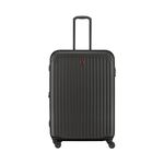 WENGER Flyn 75 Cm Polycarbonate/Abs Blend Hard-Sided 4 Wheels Spinner Check-In Large Luggage Trolley Suitcase (102 Liters Black) Swiss Designed