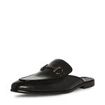 Steve Madden Men's DAZLING Mule, Black Leather, 11.5