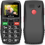 artfone C1 Senior Mobile Phone without Contract, USB-C Large Buttons Mobile Phone for Seniors, 2G GSM Mobile Phone, Dual SIM, Camera, SOS Emergency Call Button, 1400 mAh Battery, 1.77 Inch Colour