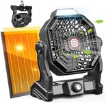 Drchop 20000mAh Solar Camping Fan, 