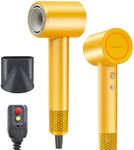 Rizzdeek Ionic Hair Dryer, 300M Negative Ions 110,000 RPM High-Speed Brushless Blow Dryer for Frizz-Free Shine, Fast Drying Intelligent Thermo-Control, Lightweight Quiet Dryer with Magnetic Nozzle