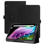 DUEDUE Case Compatible with Acer Iconia Tab P10 10.4 inch Tablet case, Folding Stand with Pencil Holder Protective Leather Case for Acer Iconia Tab P10 Black