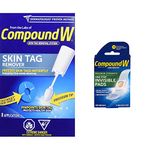 Compound W Skin Tag and Wart Remover Bundle | 22 Treatments for Safe and Effective Removal