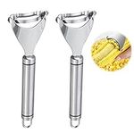 Luokeily 2 pcs Corn Planer, Corn Peeler for Corn on The Cob Stainless Steel Corn Scrape Peeler Thresher Stripper with Ergonomic Handle for Salad Kitchen Meals Making