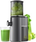 Masticating Juicer, Slow Cold Press Juicer with 88mm (3.46-inch) Extra Large Rotary Feed Chute, Slow Electric Juicer Machines with High Juice Yield for Vegetables and Fruits (350W-AU PLUG)