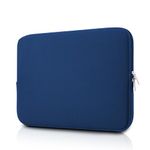 jooeer 14 Inch Laptop Sleeve Case for MacBook Pro M2 M1 A2779 A2442 Chromebook Notebook 14", Soft Padded Computer Cover Protective Slim Bag for Women Men, Navy Blue