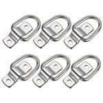 Sumnacon 6 Pcs D Ring Tie Down Cargo Lashing Rings Trailer Anchor Piont load Anchor for Trailers Trucks Vans Boat Ropes