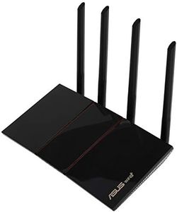 ASUS RT-AX55 (AX1800) Dual Band WiFi 6 Extendable Router, Subscription-Free Network Security, Instant Guard, Parental Controls, Built-in VPN, AiMesh Compatible, Gaming & Streaming, Smart Home