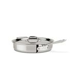 All-Clad 4403 Stainless Steel Tri-Ply Bonded Dishwasher Safe 3-Quart Sauté Pan with Lid/Cookware, Silver