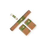 Yos Yoga Combo Starter Kit - Set of 2 Natural Cork Block + Yoga Cotton Strap/Belt 9ft + Cork Travel Mat