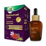 Zandu Kumkumadi Taila (30ml): Ayurvedic Face Oil for Glowing Skin | Skin Brightening Serum with Saffron & 25 Potent Herbs | Helps Improve Skin Radiance | Helps Reduce Acne, Pimples | Both Men & Women