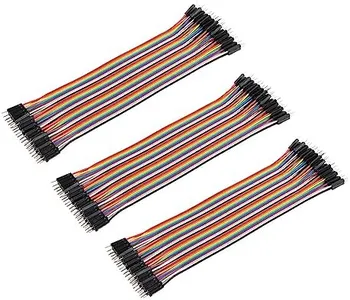 JESSINIE 120Pcs Male to Male DuPont Cable Line 40P 21CM DuPont Color Cable Breadboard Wire Adapter Cable 20CM
