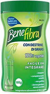 Benefibra, Integratore alimentare di Fibra, per l’equilibrio della flora intestinale, senza sapore, 155gr
