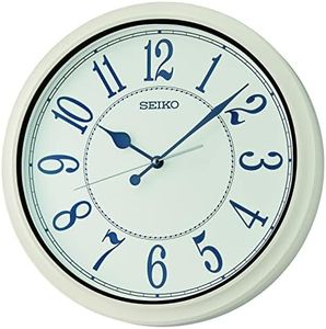 Seiko 16 Inch Cottage Wall Clock, White