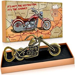 Idee Cadeau Anniversaire - Drole Decapsuleur Original Moto Biere pour Jeune Homme, Papa, Grand Pere, Mari, Tonton Cousine, Frere, Insolite, Saint Valentin, Fete Peres, Noel