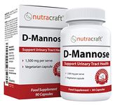 #1 D-Mannose Supplement | 1500mg per Serve to Support Bladder & Urinary Tract Health | No Preservatives or Fillers | Money Back Guarantee | 90 Vegetable Capsules