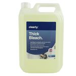 Clearly Thick Bleach, 5L, Extra Strong Toilet Bleach Liquid for Sanitisation and Disinfection, Cleaning Products for Home and Workplace