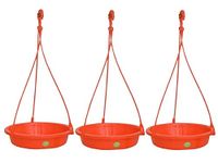 Vreeny Sparrow Bird Water Feeder (Sparrow Terra Cotta, Pack of 03)