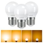 Linkind Dimmable E27 Screw LED Bulbs, 4.2W G45/P45 Golf Ball Mini Bulbs, 2700K Warm White, 40W Equivalent, 470lm, AC220-240V,Pack of 3