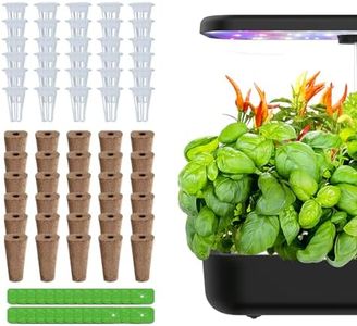 Ambgrow 90Pcs Grow Sponges and Baskets for Hydroponic Growing System, Indoor Plants Hydroponics Supplies Compatible with Idoo LYKO (Square)