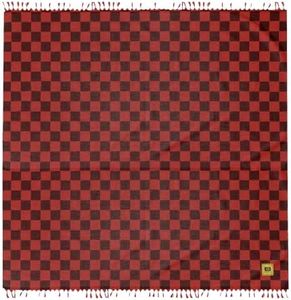 Big Blanket Co. Big Beachy Oversize Beach Blanket | Sand Resistant, Giant Beach Blanket | Huge Yet Compact and Portable Picnic Blanket | Red Checkered