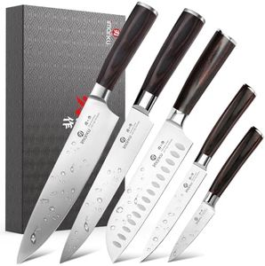 imarku 5PCS Kitchen Knife Set - Japanese High Carbon Stainless Steel Knives