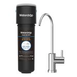 Waterdrop 10UB Under Sink Water Filter System, 8K High Capacity Drinking Water Filtration System, with Dedicated Brushed Nickel Faucet, Removes 99% Chlorine and Reduce Lead, Bad Taste & Odor, USA Tec