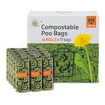 BarkButler X Fofos Poop Bag Refills, Compostable Dog Poop/Waste Bags-Green (Pack Of 16) (272 Bags)-Count