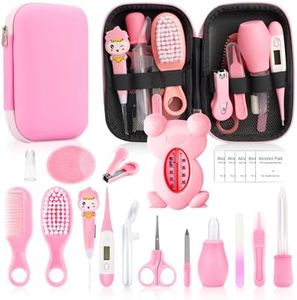 Baby Healthcare and Grooming Kit, 20 in 1 Baby Safety Set Newborn Nursery Health Care Set with Hair Brush Scale Nail Clippers for Baby Girls Boys