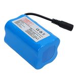 Keenso RC Boat Battery Bait Boat Battery Part, 12000mAh 7.4V Lithium Battery Remote & App Controlled Vehicle Batteries