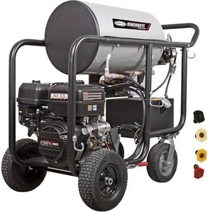 Simpson Cleaning 4000 PSI Gas Pressure Washer, 4.0 GPM Power Washer for Hot Water Use, CRX 420 Engine, 50-Foot Steel-Braided Insulated Hose, King Brute, 49-State (KB65132)