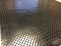 12m x 1.5m | Checker Rubber Garage Flooring Matting | 16 Sizes to Choose from on This Listing | 3mm Thick Floor Mat | A Grade | 39ft 4" x 4ft 9" | 472" x 57 Inches | 1200 x 150cm