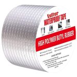 Eultur Premium Butyl Rubber Duct Tape: Ultimate Waterproofing & Leak Repair Solution, Waterproof Tape Pipe Tank Roof Aluminium Foil Tape Adhesive (10 Cm x 5 Mtr)