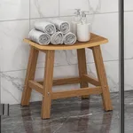 YITAHOME Poly Lumber Shower Bench, Shower Stool, Watertight & Non Slip Design Shower Seat, Shower Bath Chairs Spa Stool for Bathroom (Teak)