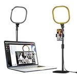 LitONES Desktop Video Conference Light for Zoom Meeting, Desk Light with Stand and Phone Holder, Desk Lamp Laptop Light for Working from Home, Video light For Filming/Webcam Lighting/Video Calls